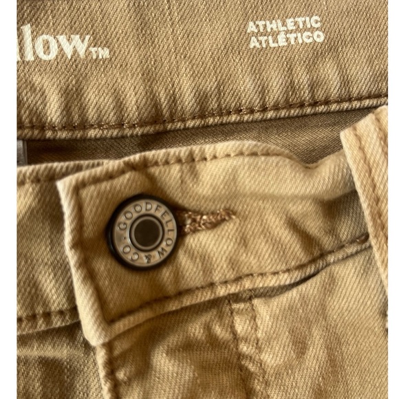 Goodfellow & Co Men’s Athletic Total Flex Khaki Jeans 34 X 32 - Picture 6 of 9